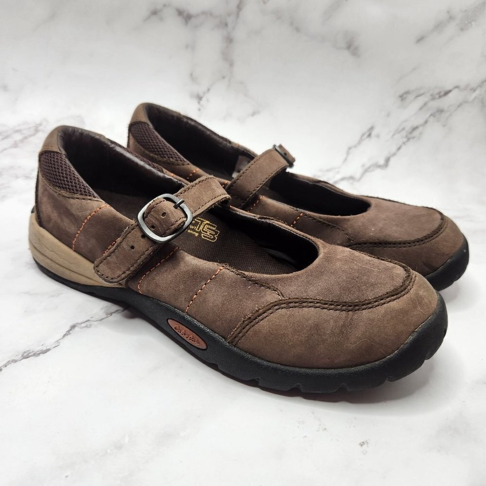 Cabela's Mary Jane TC3 Walking Shoes Brown Comfort Flats Adjustable Strap 6